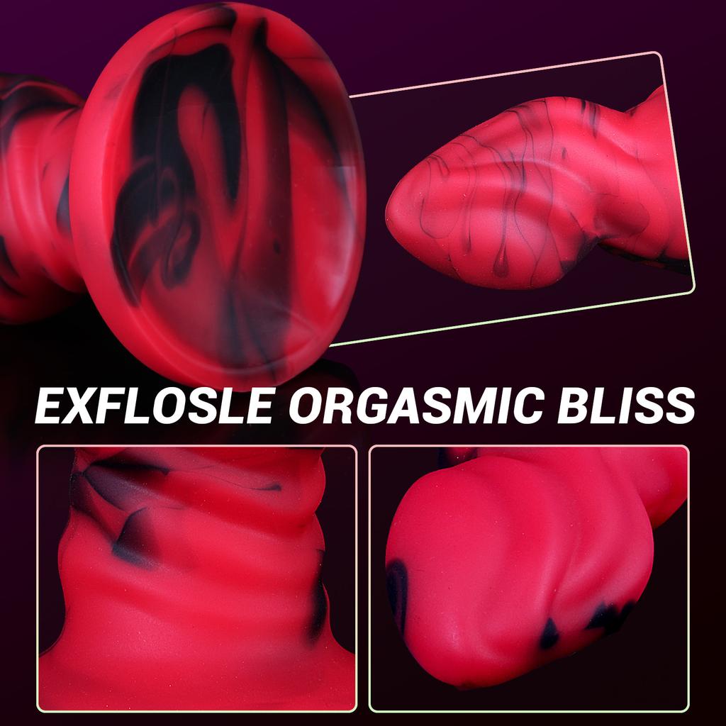Suction Cup Fantasy Anal Plug - Liquid Silicone Novelty Butt Plug for Men & Women, BDSM Adult Toy