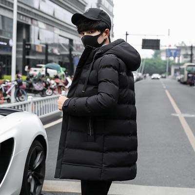 Middle-aged Comfortable Fashion Korean Version of The Casual Hooded Winter Jackets for Men In The Long Section of The Plus Size Cotton Jacket