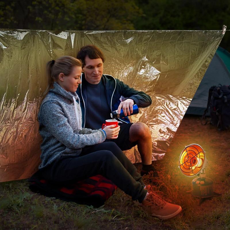 Camping Heater Portable Fast Heating Gas Fireplace for Winter Outdoor Stove Hiking Gas Burner Heating Survival Equipment