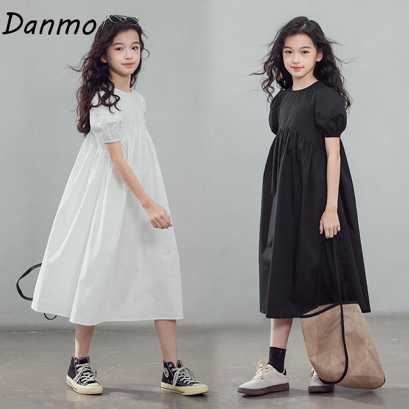 

Danmo, летняя и весенняя элегантная белая одежда для девочек, праздничные платья принцессы