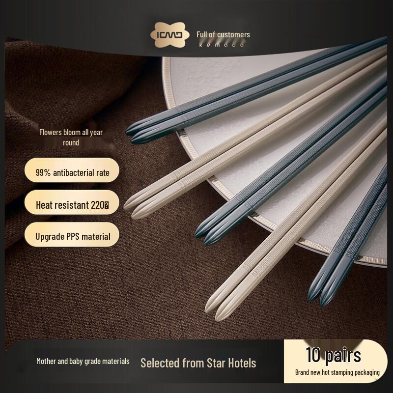 Kemmandu Antibacterial Alloy Chopsticks Gift Set Gift Box
