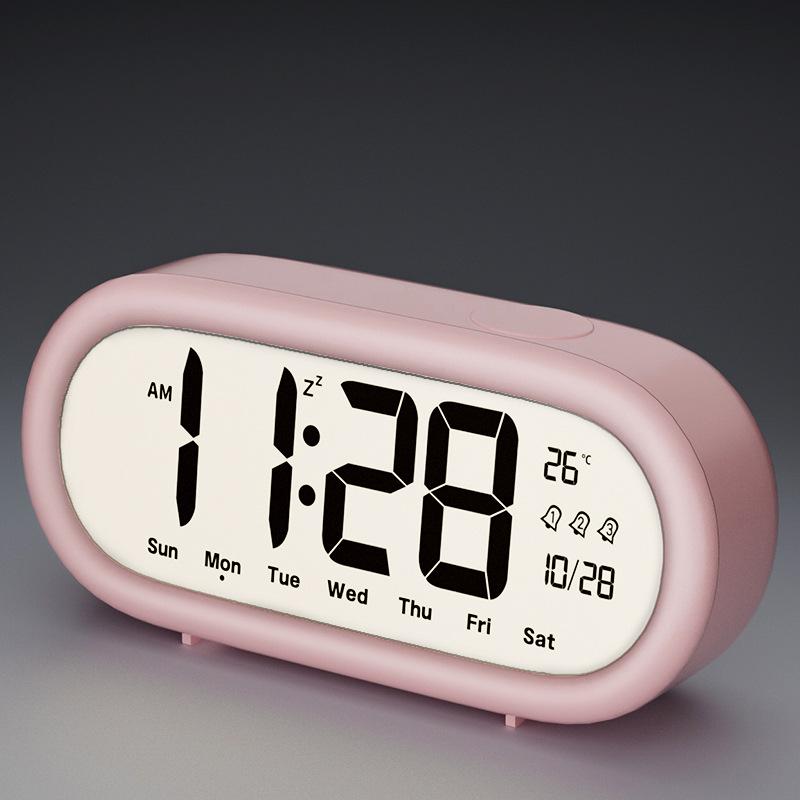 Kids' Smart Alarm Clock & Night Light - Silent Multifunctional Bedside Clock for Students