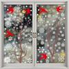 Christmas Winter Snowflake Stickers Santa Claus Xmas Tree Branch Window Glass Sticker Merry Christmas Decor Happy New Year