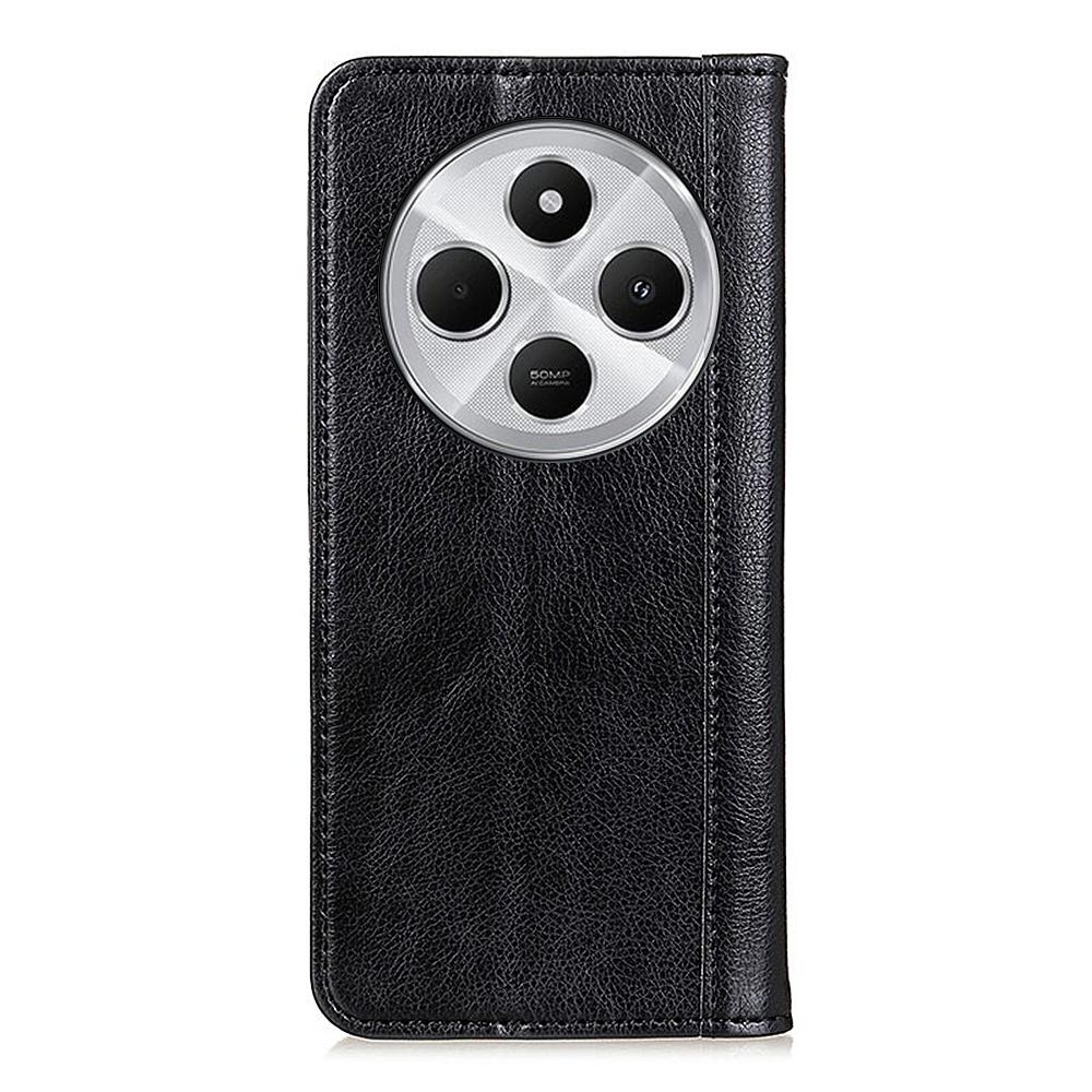 For Xiaomi Poco C75 4G/Redmi 14R 5G/14C 4G Stand Case Split Leather Litchi Texture Wallet Phone Cover