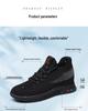 Red Dragonfly Women's Flyknit Sports Casual Shoes - Thick Sole, Hidden Heel, Non-slip Mesh