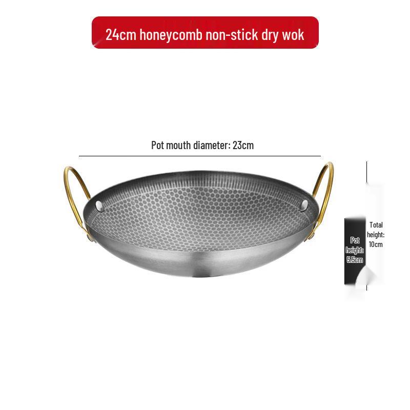 Yuzhuxun Commercial 304 Stainless Steel Non-Stick Dry Hot Pot
