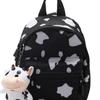 Bag Women's Bag New Double Shoulder Single Shoulder Multi-purpose Backpack Cow Pattern Backpack Outdoor Travel Messenger Bag
