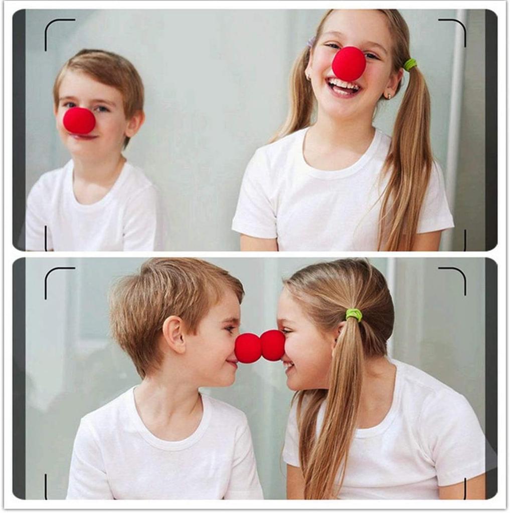 10pc Red Foam Sponge Noses Novelty Cosplay Nose Clown Nose for Christmas Comic Costume Party Favors Magic Dress Circus Kid Adult