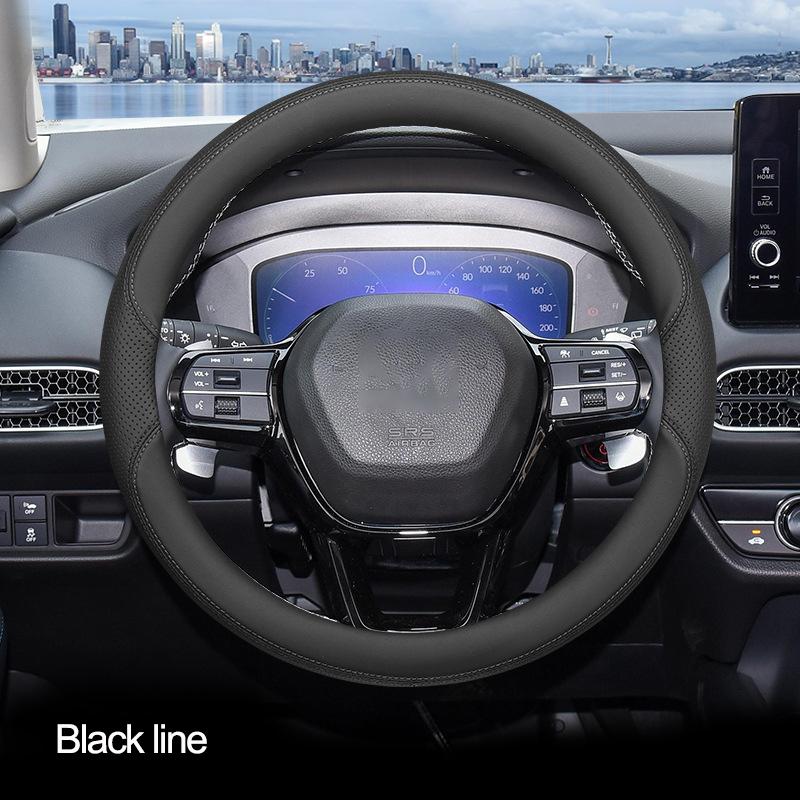 Car Steering Wheel Cover Wrap for Honda HR-V HRV 2026 2026 2026 Braid On Steering-Wheel Cover Holder Handbar Protector