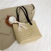 Large Capacity Shoulder Big Bag Women's 2025 New Woven Beach Bag Foreign Style Underarm Commuter Tote Straw Bag
