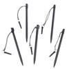 5Pcs Resistive Touch Screen Stylus Hard Tip Pen With Dust Plug Rope For Pos Mp4