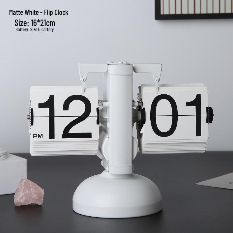Mechanical Desk Clock: Automatic Page-Turner for Home Decoration