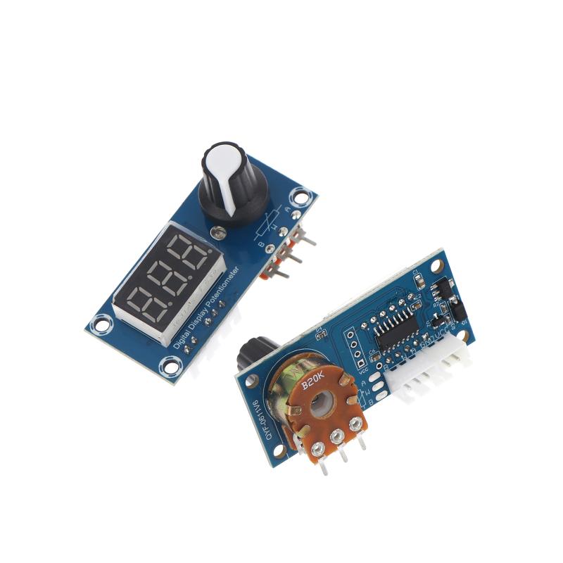 5K/10K/20K Single Channel Digital Potentiometer Module Adjustable Resistor With 3-Digit Digital Tube Knob Led Display