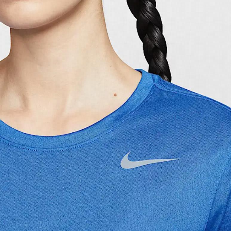 Nike Dri-Fit Team Legend Rýchloschnúce Pohodlné Tričko s Okrúhlym Výstrihom a Krátkym Rukávom Dámske Vrchné Oblečenie Kráľovská Modrá IB8899-450