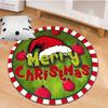 1 Piece Christmas Round Rug Suitable For Living Room Bedroom And Kitchen Home Decoration Room Decoration Gift For Friends And Family