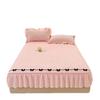 A-Grade Crinkled Double-Layer Bed Skirt & Cover: Non-Slip, Machine-Washable Mattress Protector