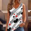 3D Heart-shaped Pattern Printed Tank Tops for Women Workout Yoga Gym Printed Summer Sport Shirts Plus Size Vests Valentine's Day Exclusive
