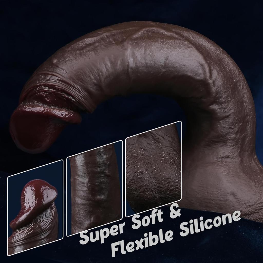 10.83 Inch Realistic Big Thick Dildo Sex Toy for Women,Lifelike Soft Silicone Anal Dildo with Strong Suction Cup,Realistic Fake Penis for Vagina Anal