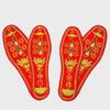 2025 Lunar Year Snake Five Emperors Yuanbao Red Embroidered Insoles for Men and Women - Five Elements Fortune Design
