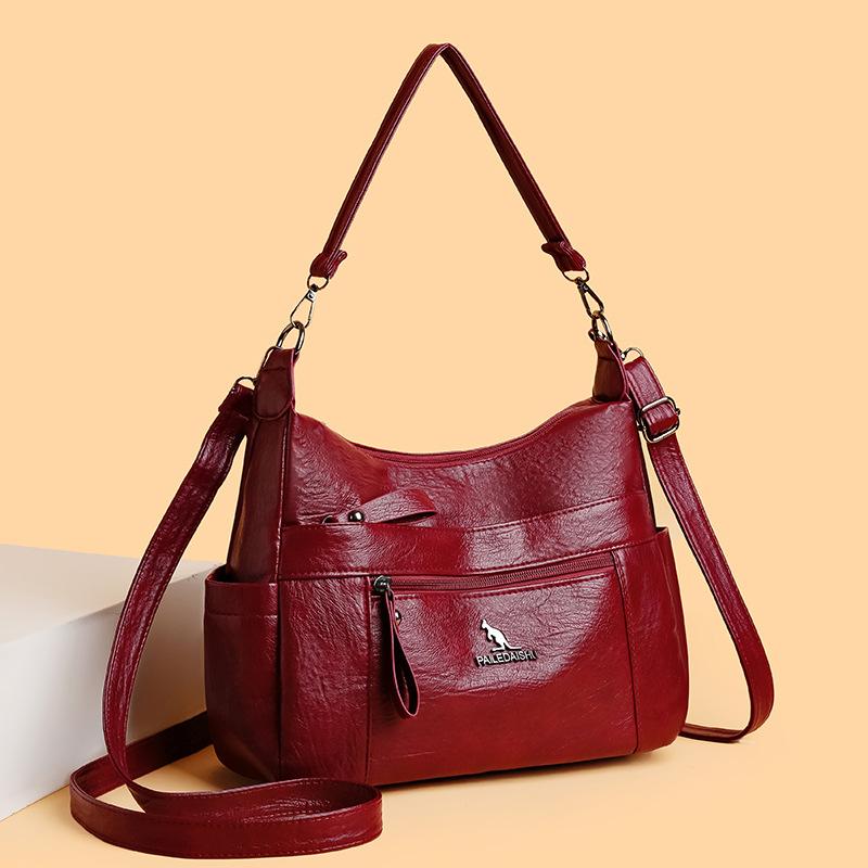 Damska torba dla matki w średnim wieku, torba typu crossbody, torba pod pachami, duża pojemność, torba na ramię