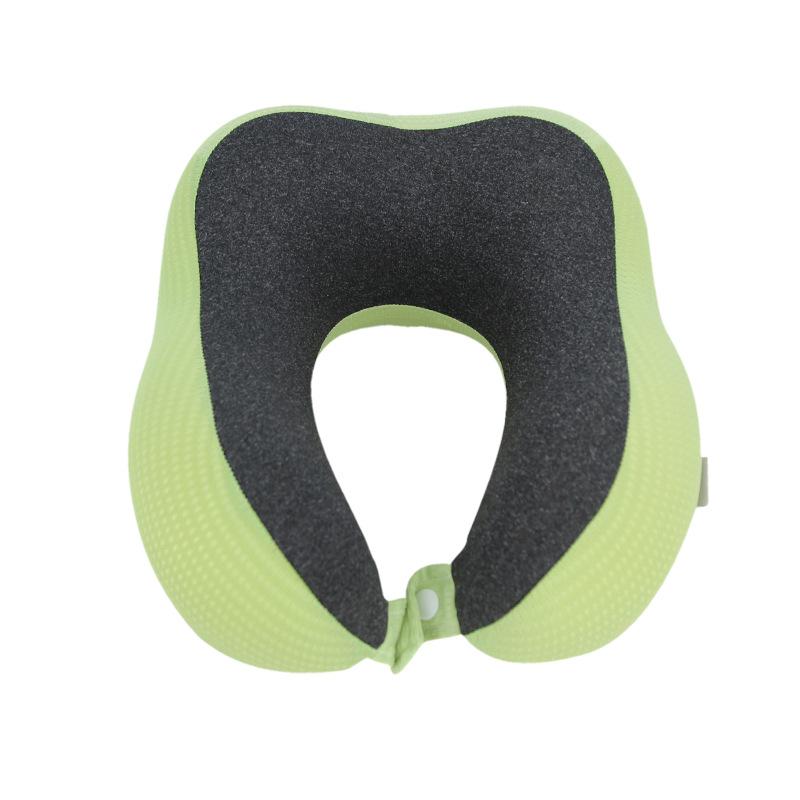Storage memory cotton slow rebound neck cervical spine office nap hump pillow single neck pillow оливковое зеленый