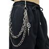 Punk Metal Spider Web Skeleton Pendant Waist Chain Multilayer Jeans Chain Hip-Hop Pants Chain Clothing Accessories Gifts