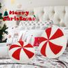 Creative Cushion Christmas Candy Shape Plushie Pillow for Comfort for Home Furnishing Creative Christmas Decoration