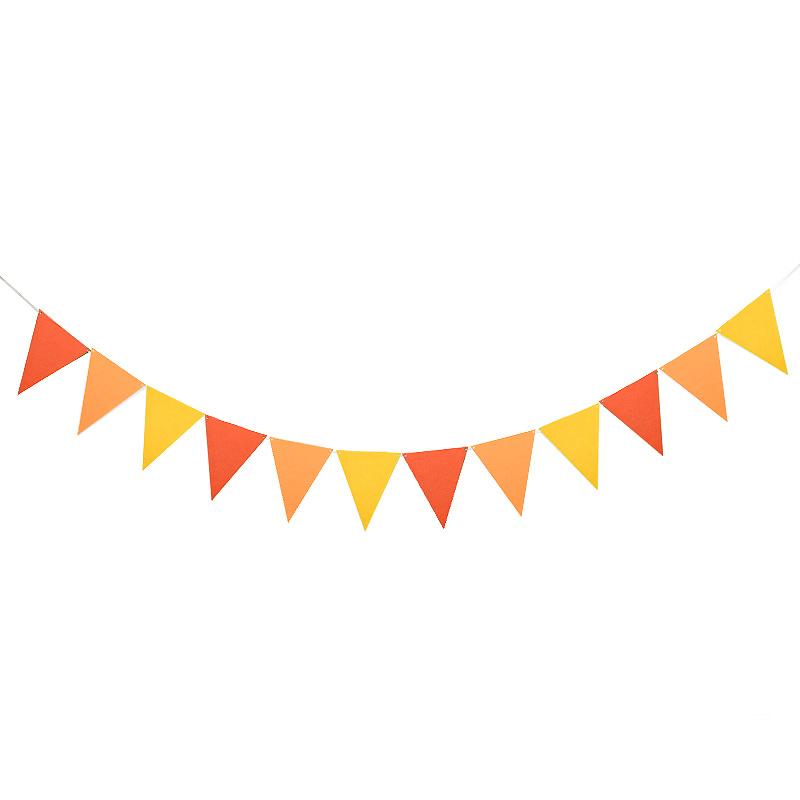 12 Flags Colorful Triangle Pennant Flags Garland Multicolor Felt Banner Bunting Flag for Home Baby Shower Birthday Party Decor 5