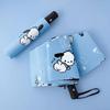 Student Safety Anti-Rebound Children's Umbrella for Girls, Dual-Use for Sun and Rain, Foldable Automatic Umbrella for School Use