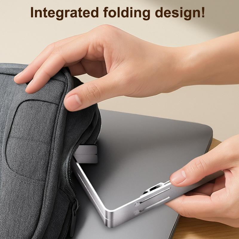 Metal Foldable Laptop Stand Portable Notebook Bracket Support Tablet Stand Heat Dissipation Heightening Rack Laptop Holder