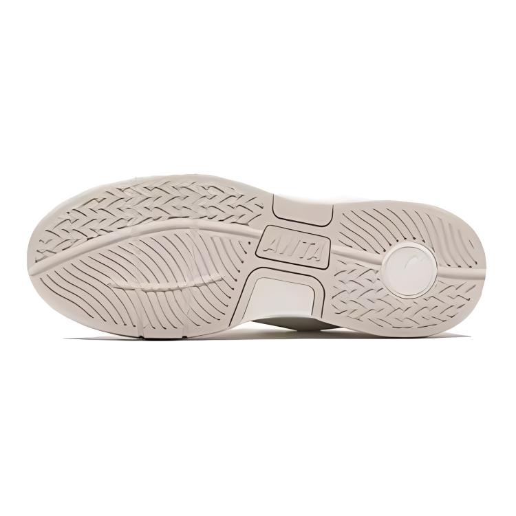 Anta Kids Fabric Synthetic Leather Comfortable Versatile Non-Slip Wear-Resistant Low-Top Skate Shoes Kids Sneakers White Brown 322438007-4