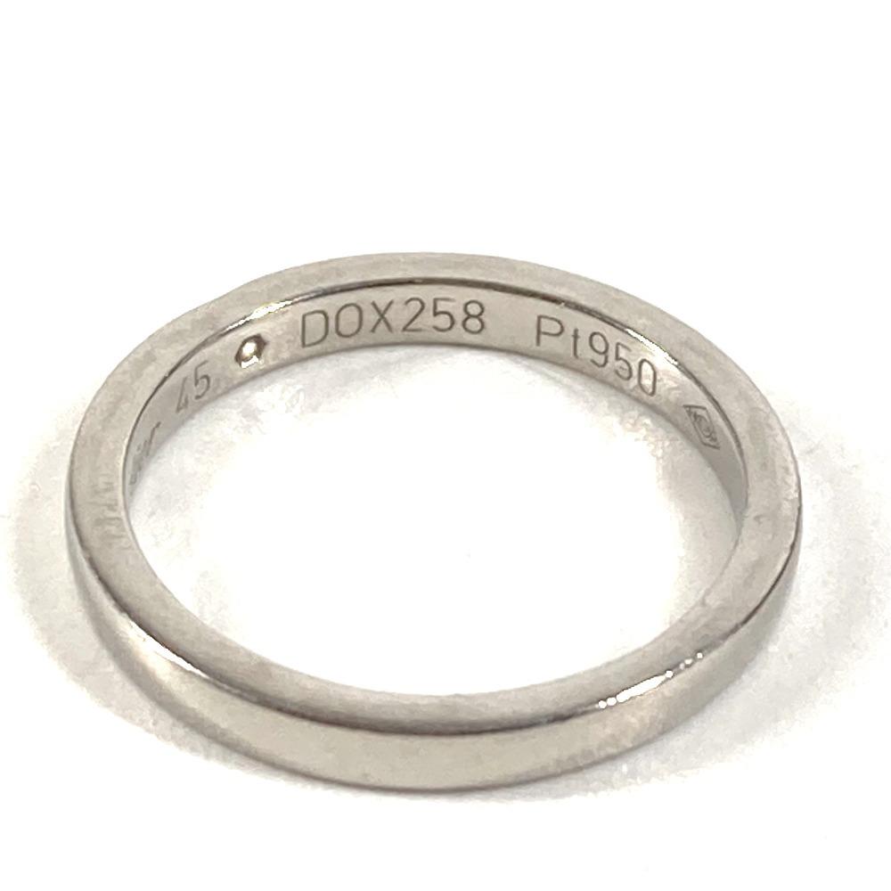 CARTIER 1P Diamond Accessories Jewelry Platinum Ring Pt950 Silver