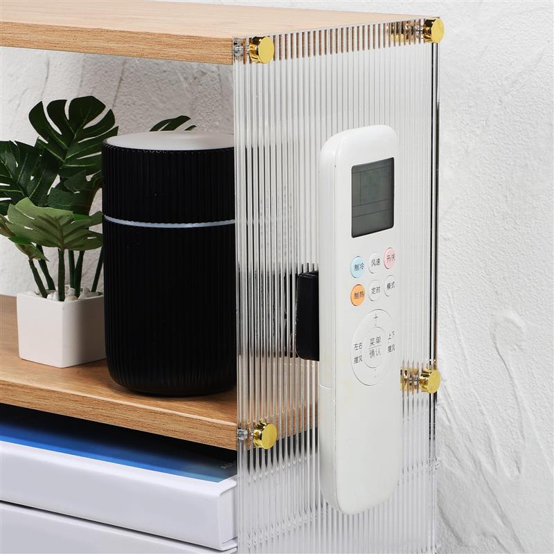 4 Sets Magnetic Hooks Wall Mount Strong Magnet Holder Anti-Lost Remote Control Storage Holder Fridge Sticker Home Organizer