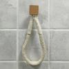 Roll Paper Holder Cotton String Combination Hole-Free Wall Hanging Hemp Rope Tissue Holder
