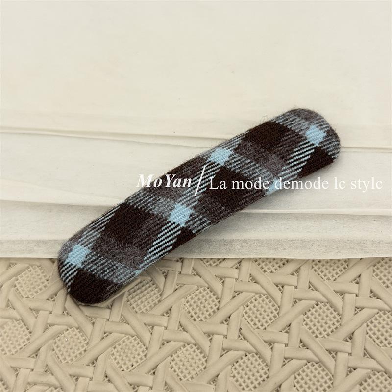 Korean Version Retro Minimalist Fabric Hair Clips for Elegant Side-parted Hair, Side-byside Hair Clips, Versatile Hair Accessories