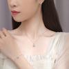 S925 Sterling Silver Four Leaf Clover Bracelet, Women's Fashion Classic Mosonite Bracelet, Internet Celebrity Design Jewelry
