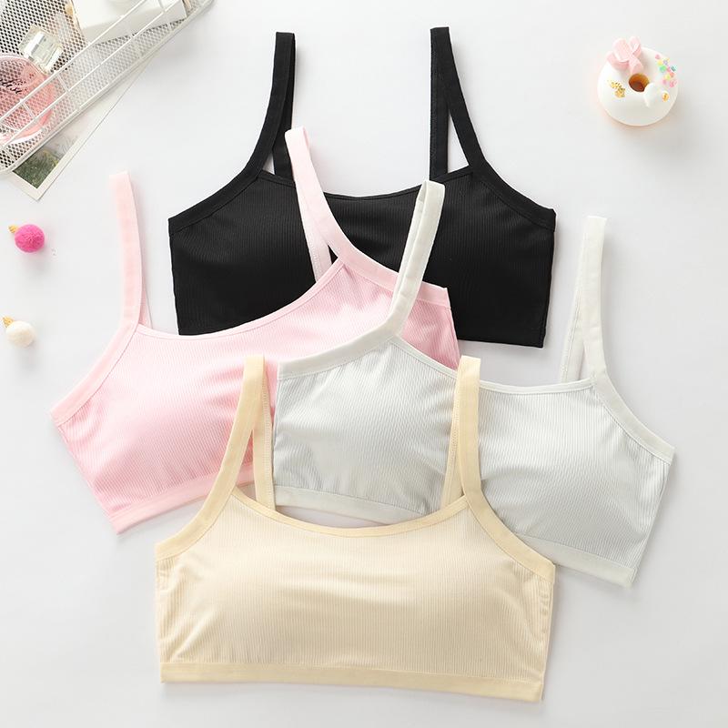Girls' Developmental Puberty Tank Top: Elementary to High School Student Underwear, Inner Wear, Wrap Chest Bra