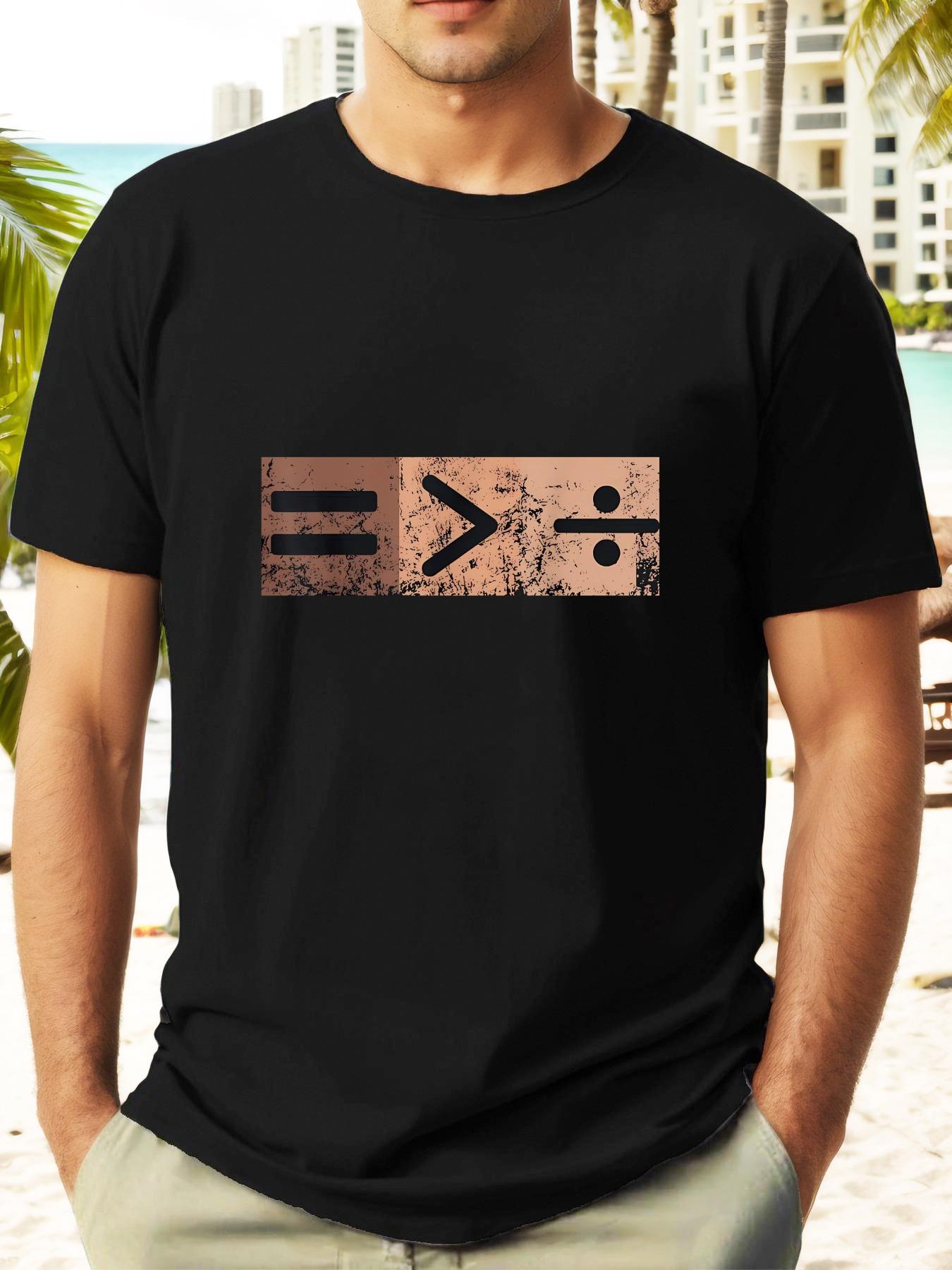 Vintage Math Formula Graphic T-shirt - Distressed Retro Design S