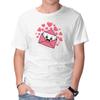 Unisex Crew Neck T-Shirt Love Letter Graphic Short Sleeve Casual Tee