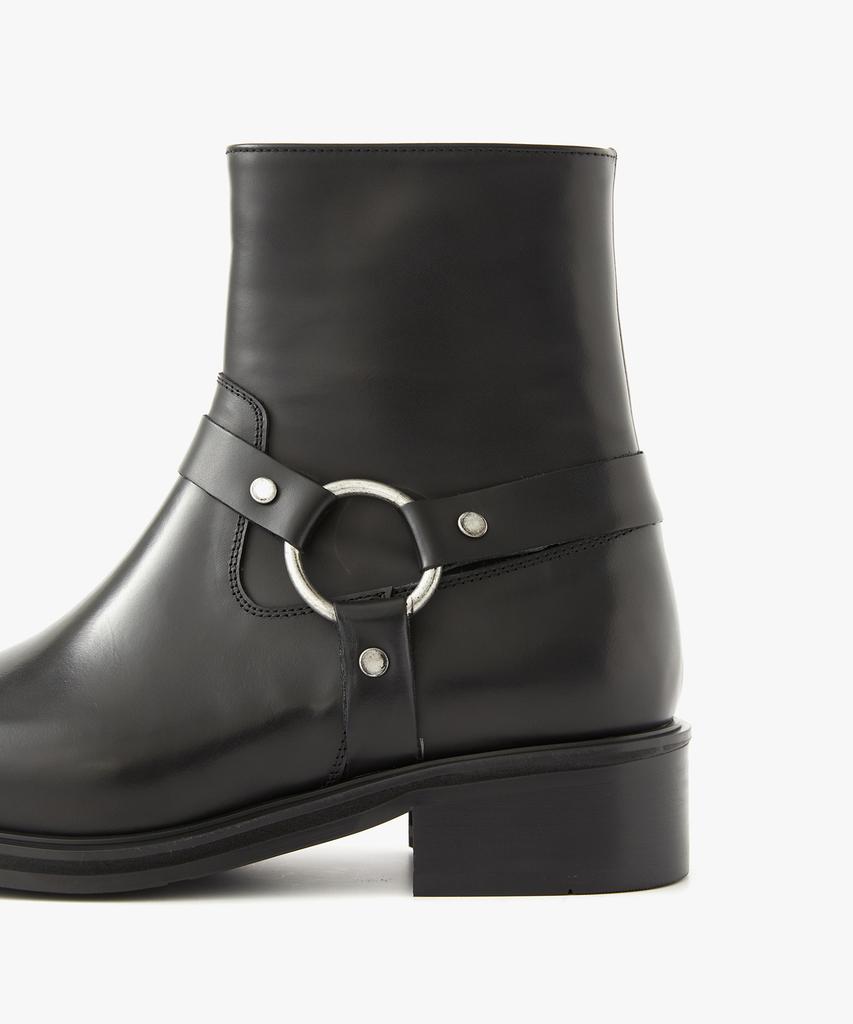 Ehren Saint Zip-Up Boots R25B001 (Black)