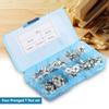 80pcs Carbon Steel T Nut Four Pronged M3 4 5 6 8 Tee Nuts Kits For Woodworking Furniture