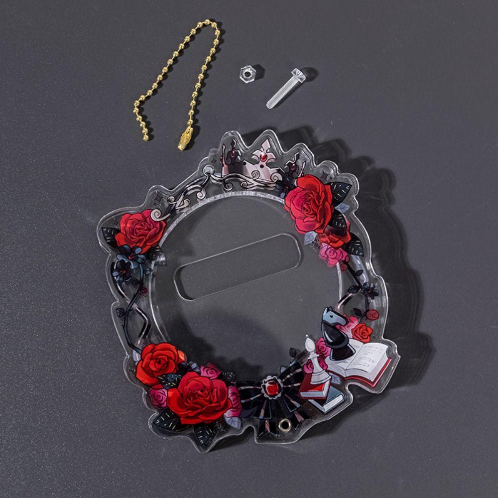 Clear Pins Display Base Creative Acrylic Badge Flower Cute Anime Badge Holder  Backpack Decor