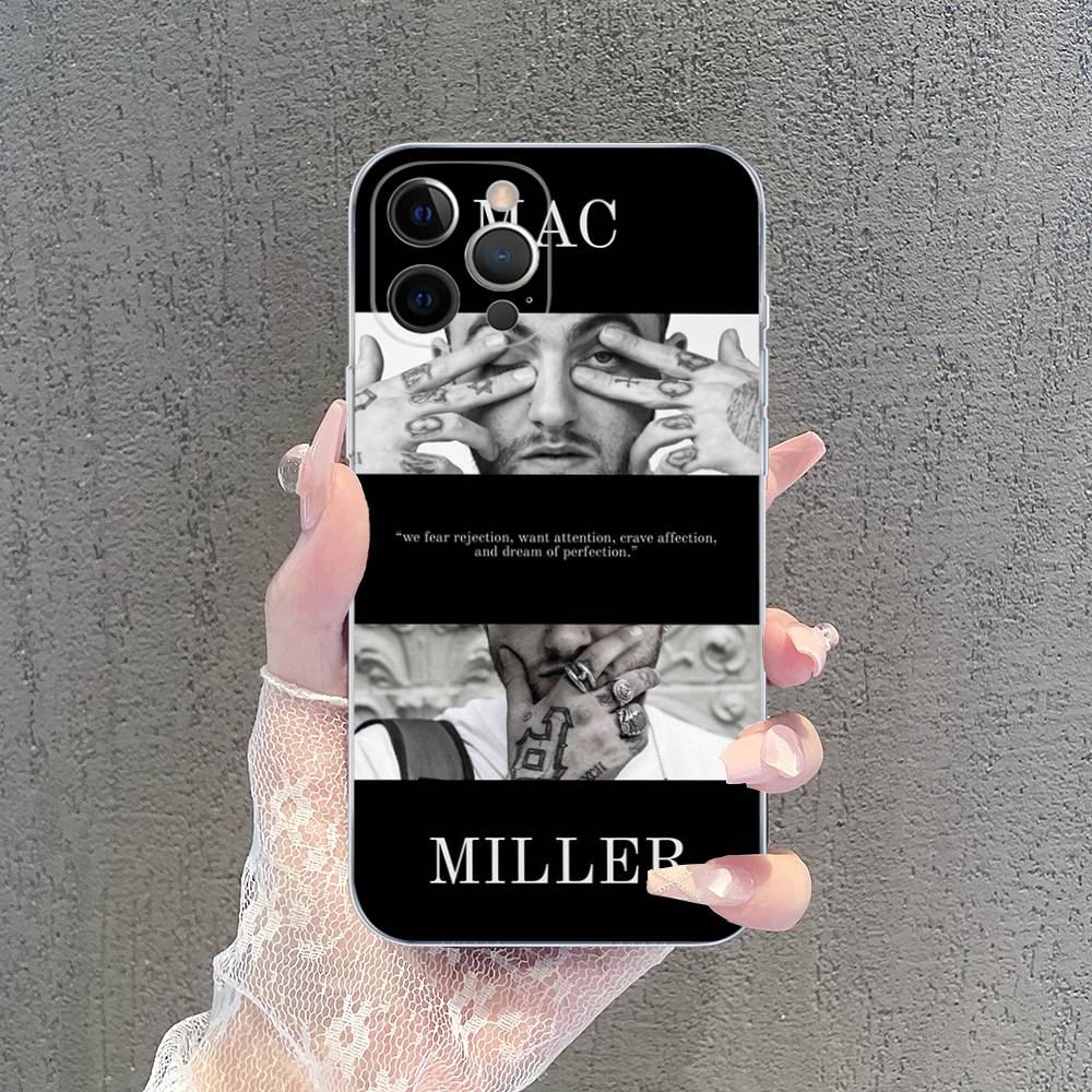 Cool M-mac Miller TPU Silicone Case For IPhone 11 12 13 14 15 16 17 Pro Max Shockproof Clear Back Cover