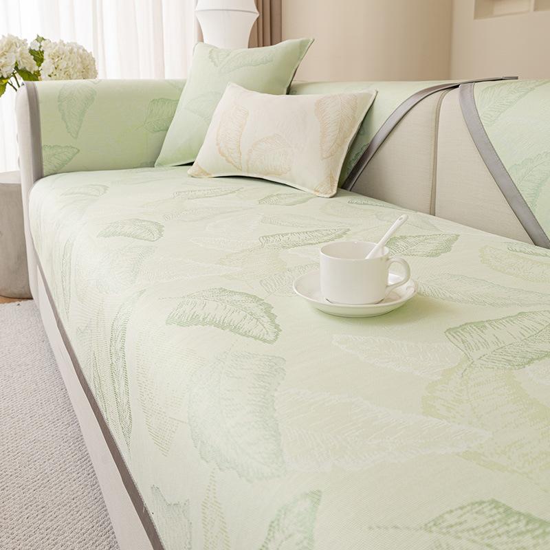 Summer Cold Feeling Ice Silk Sofa Cushion  New Summer Cold Feeling One Piece Light Luxury Ice Silk Mat Cushion Non-Slip
