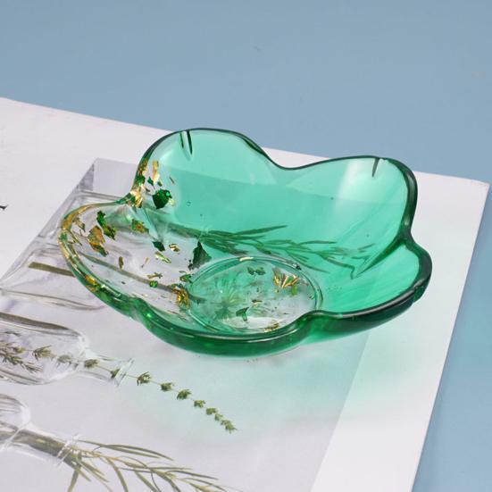 Crystal Epoxy Resin Mold DIY Petal Plate Mold Durable Silicone Mould for Handcraft