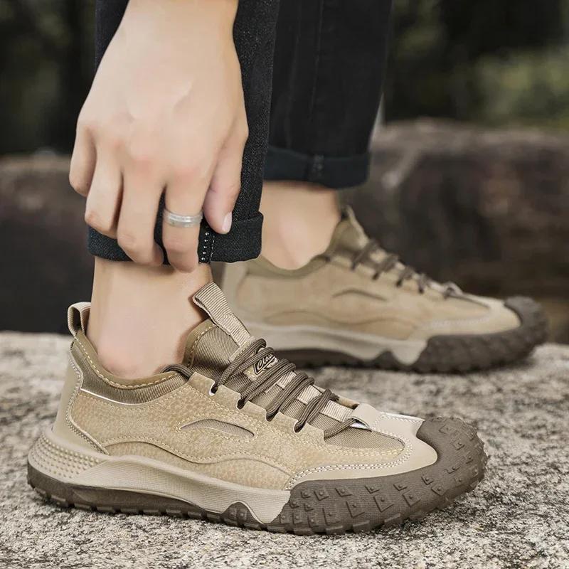 Men's Mesh Shoes Sports Fashion Rubber Sole Tennis Casual Sports Shoes Men's Running Walking Outdoor Hiking Traveling