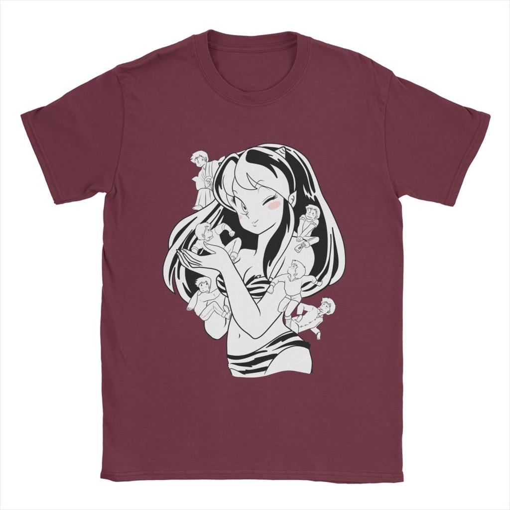 Pánská trička Urusei Yatsura Lum Anime 100% bavlna oblečení Novinka s krátkým rukávem kulatý výstřih trička Narozeninový dárek tričko