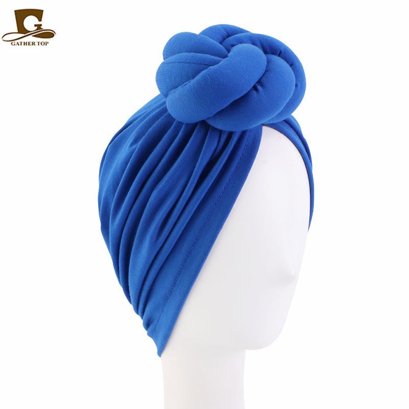 Cotton three-dimensional twist headscarf hat headgear ethnic hat JDTA