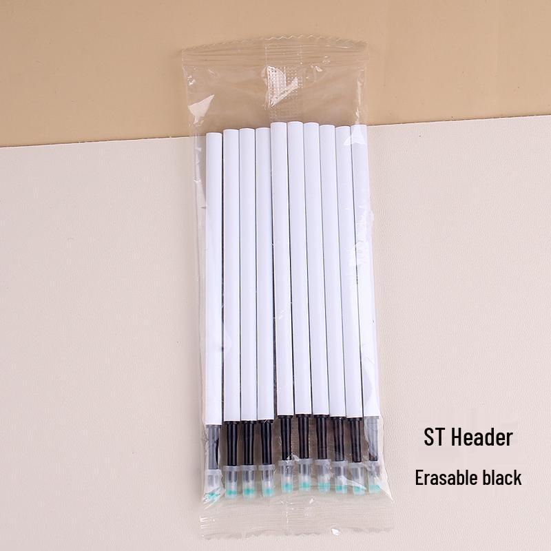 Moresable Druckkugelschreiber-Minen, Radierbar, Drucktyp, Kristallblau & Karbonschwarz, 20/50er-Packs für Schüler