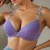 Adjustable Sexy Bra with Letter Rhinestones To Enhance Small Breasts and Make Them Look Bigger